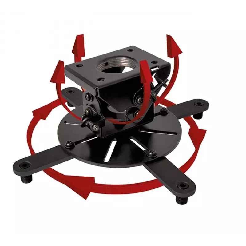 Katto-projektoriteline B-TECH BT899-XL — kattoteline, 25 kg kapasiteetti, musta