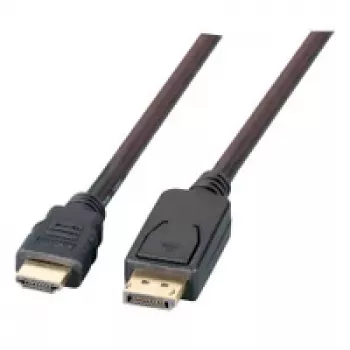 EFB-Elektronik DisplayPort/HDMI-kaapeli Full HD, A-A St-St, 3m, musta valmistaja: EFB Elektronik (K5561SW.3V2)