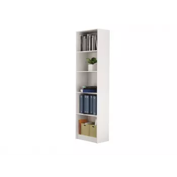 Kirjahylly toimistoon Topeshop R50 BIEL 5 hyllytasoa valkoinen