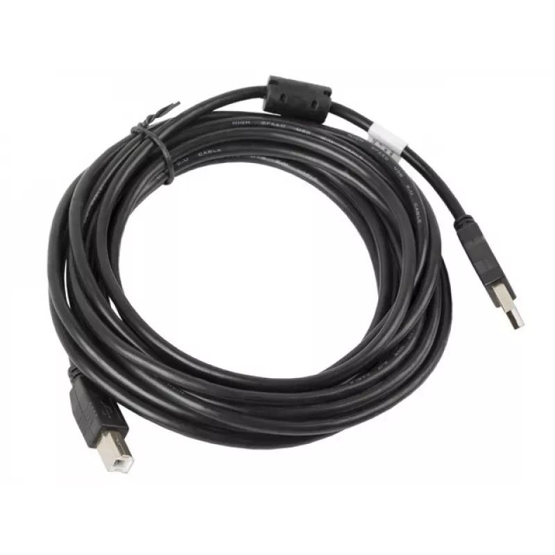 Lanberg CA-USBA-11CC-0050-BK USB-kaapeli 5 m 2.0 USB B musta (CA-USBA-11CC-0050-BK)