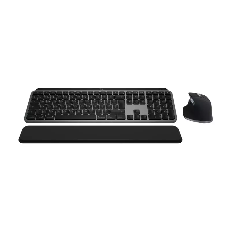 Logitech MX Keys S Combo Macille, langaton, DE-asettelu näppäimistö ja hiiri -sarja, macOS-optimoidut näppäimet ja toiminnot