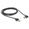 USB-kaapeli DeLOCK 1 m USB 2.0 A m/m 90° musta