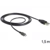 USB-kaapeli DeLOCK USB 2.0-A - USB micro-B 1,5 m