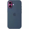 Apple MYY23ZM/A silikonikuori MagSafella iPhone 16:lle, sininen (Denim)
