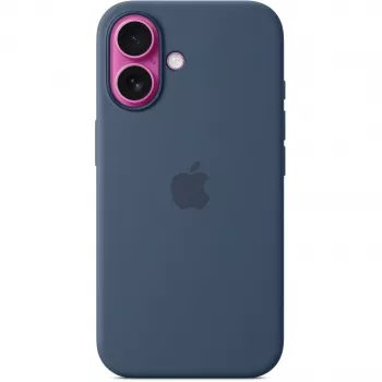 Silikonikuori Apple iPhone 16 MagSafe Denim kuori sininen 6,1