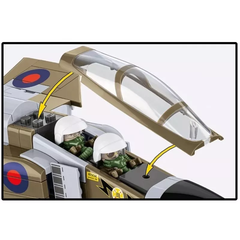 Cobi Blocks F-4M Phantom II sotilaslentokonemalli, 728-osainen rakennussarja
