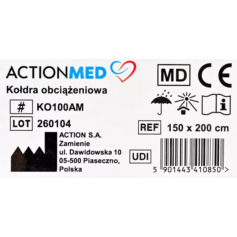 Painopeitto ActionMed KO100AM — terapeuttinen uniapuväline, painopeitto