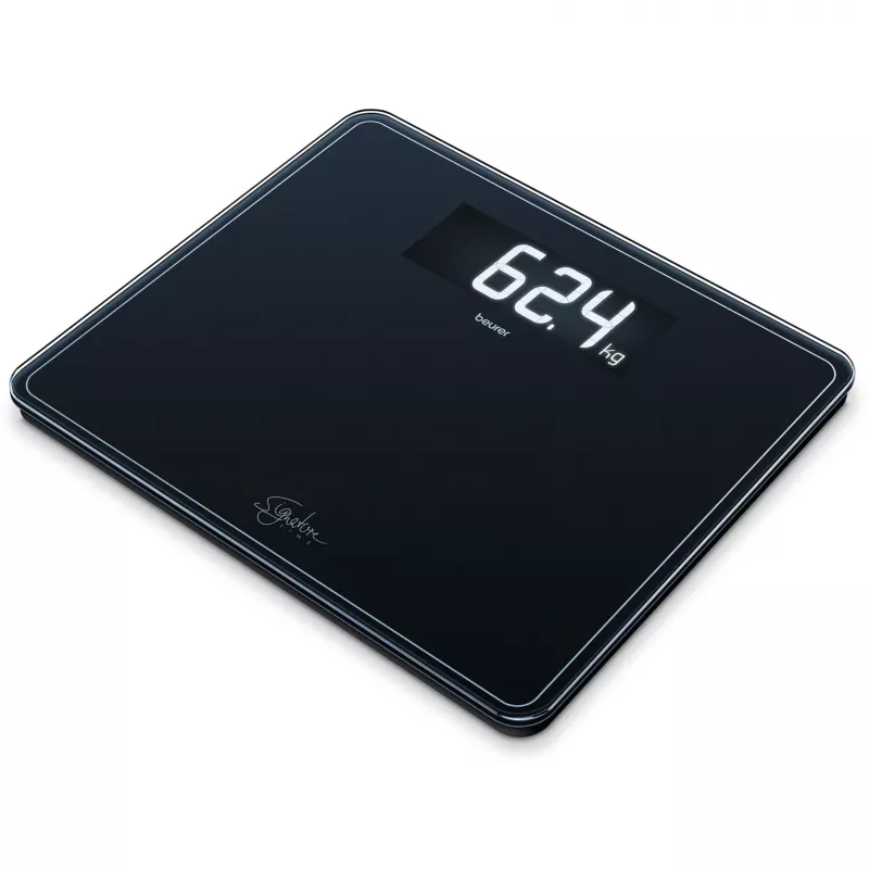 Henkilövaaka Beurer GS 410 Signature Line – musta lasipinta, malli 735.76