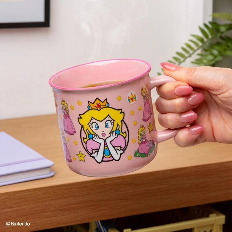 Paladone Super Mario Princess Peach lämmöstä väriä vaihtava muki