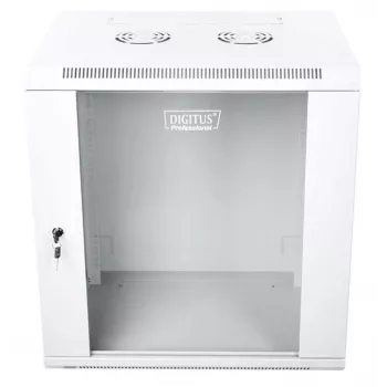 Digitus DN-W19 12U/450 verkkokaappi seinäasennus-teline harmaa