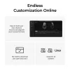 Hiiri Keychron M6 oikeakätinen yleismalli — optinen, RF-langaton + Bluetooth + USB-C, 30000 DPI, musta