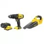 Stanley SFMCK219D1-QW 18V akkukäyttöinen työkalusarja akulla, 2-osainen