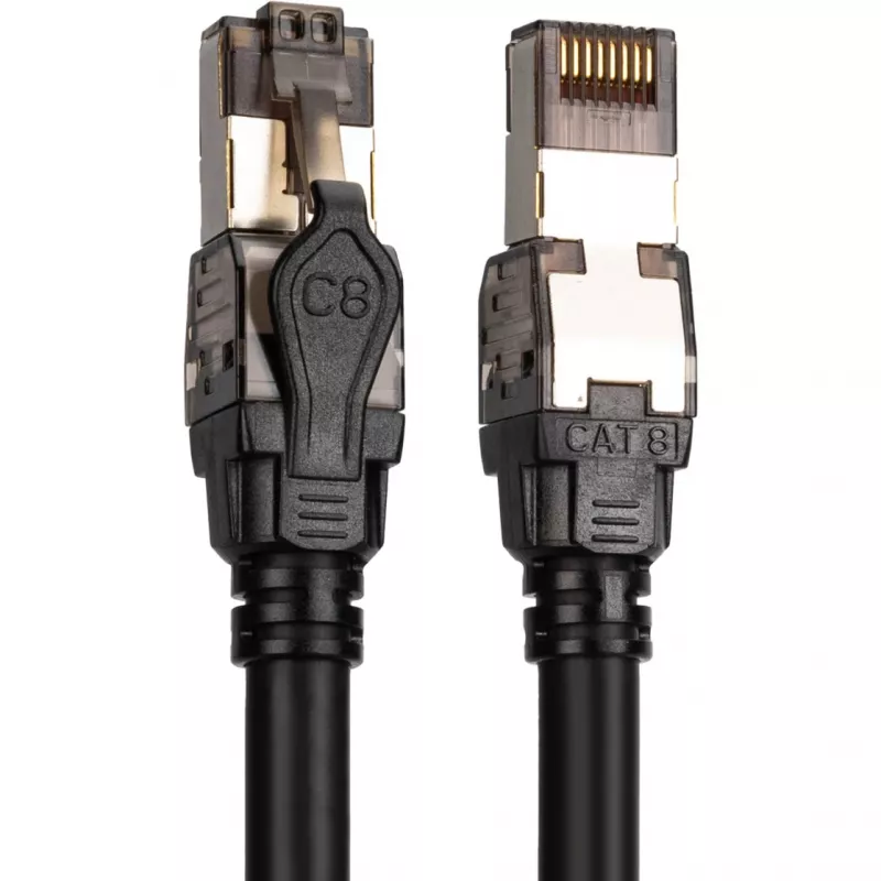 Digitus DK-1843-005 CAT 8.1 S/FTP -kytkentäkaapeli 0,5 m, musta