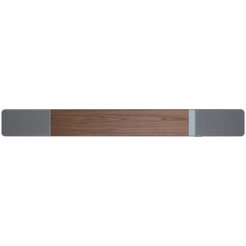 Soundbar-kaiutin KLIPSCH 1073541 — 3.1.2 kanavaa, 100 W RMS, sisäänrakennettu subwoofer, harmaa/pähkinä