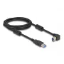 DeLOCK USB-kaapeli Type-A-pistoke - Type-B-pistoke 90° vasen kulma 2 m