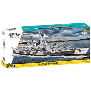 COBI 4839 Historical Collection taistelulaiva Tirpitz rakennuspalikkasarja, 2810 osaa, 1:300
