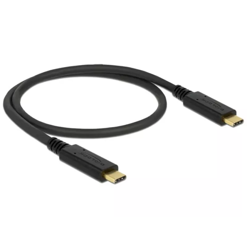 USB-kaapeli DeLOCK 83042 USB 3.2 Gen 2 0,5 m USB C musta