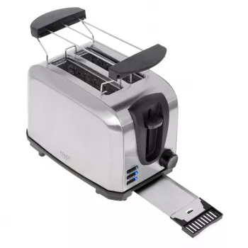 Leivänpaahdin Adler AD 3222 2 viipaletta 1000 W hopea