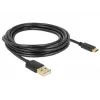 USB-kaapeli DeLOCK 85209 USB 2.0 3 m USB A USB C musta