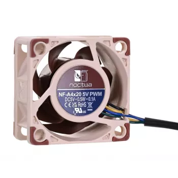 Noctua-tuuletin NF-A4X20 5V PWM — 40×20 mm, 5 V, 4-pin PWM, 1100–5000 kierr./min, 9,4 m³/h