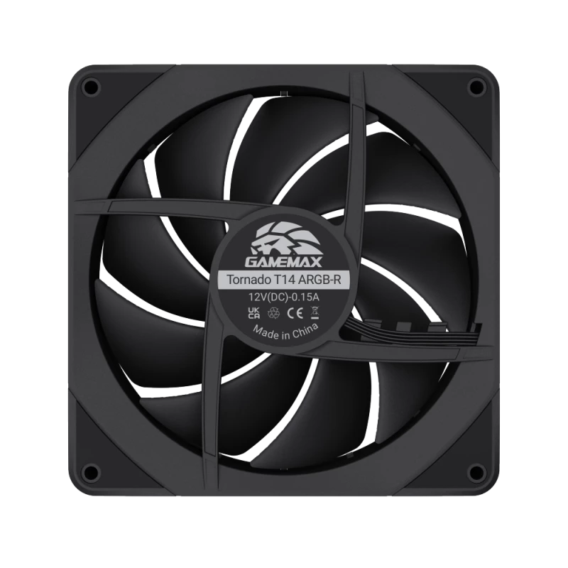 GAMEMAX TORNADO T12 ARGB-R 120mm kotelotuuletin - musta