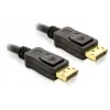 DisplayPort-kaapeli DeLOCK 82424 3 m uros-uros kulta musta