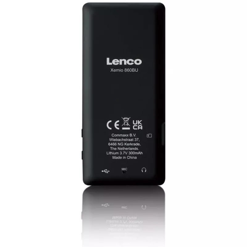 MP3-soitin Lenco Xemio-860BU 8 GB musta sininen LCD 18 h toisto