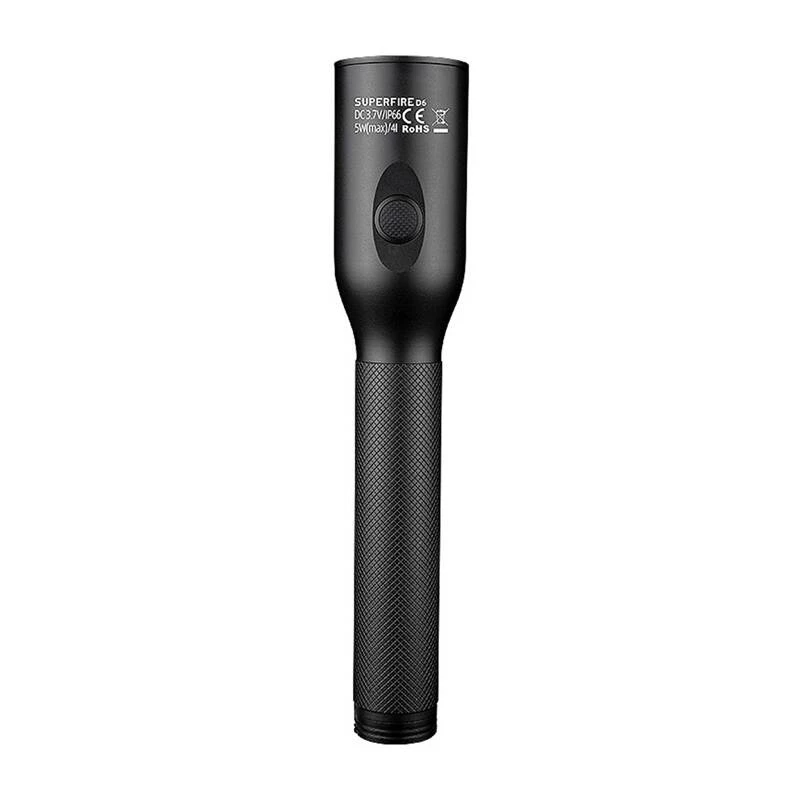 Taskulamppu Superfire D6 ladattava 1000 lumenia vedenpitävä