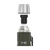 Termospullo THERMOS TH-170028 470 ml, tyhjiöeristetty ruostumaton teräs, oliivinvihreä, 24 h kuuma/kylmä