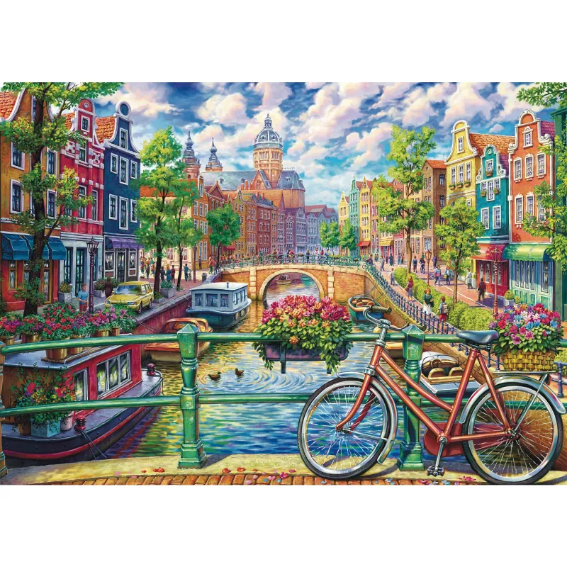 Palapeli Schmidt Spiele Amsterdam Canal Magic 1000 palaa