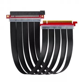 SilverStone SST-RC04B-400 PCIe x16 -riser-kaapeli, PCIe 3.0, 40 cm, musta