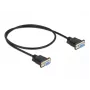 Sarjakaapeli DeLOCK 86614, musta, 0,5 m, RS-232