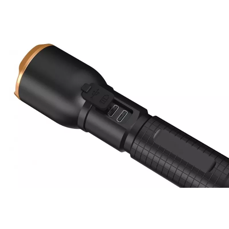 Taskulamppu Duracell DF2500R — musta, ladattava käsivalaisin