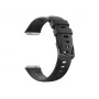 Silikoniranneke FIXED Huawei Band 8/9/10 – musta, vaihdettava ihoystävällinen ranneke