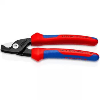Voimakaapelileikkuri Knipex StepCut musta sininen punainen