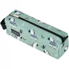 Pehmeä penaali Herlitz Quattro Crazy Zebra polyesteri musta vihreä valkoinen 215x70x80 mm