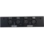DMX-jakaja EUROLITE DMX Split 2 3/5-pin — 1 tulo 2 lähtöön, tukee 3-pin- ja 5-pin-DMX