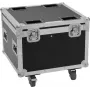 Flightcase Roadinger 4x TMH-S90/H90/B90 — tukeva rakenne 4 laitteelle