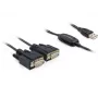 Sarjakaapeli DeLOCK 2x RS232/USB 2.0 musta 61886