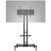 Hagor 8209 HP Twin Stand liikuteltava lattiateline 32-55 tuuman (81-140 cm) näytöille, 45 kg, korkeussäädettävä, musta