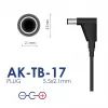 Akyga AK-TB-17 yleislaturi, 12 V, 2 A, 24 W, 5,5 x 2,1 mm, 1,4 m