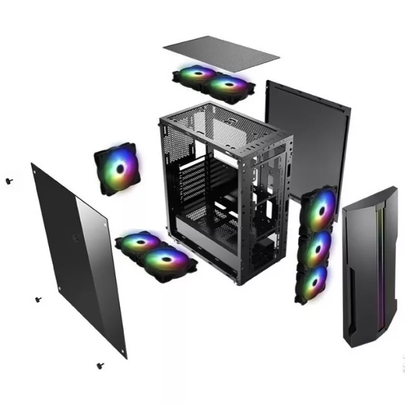 PC-kotelo Xilence Performance C XILENT BLADE X512.RGB Midi Tower musta