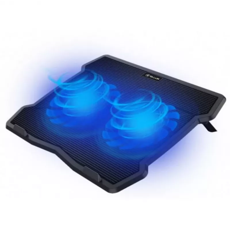 Tellur Cooling Pad Basic 15.6, 2 tuuletinta, musta