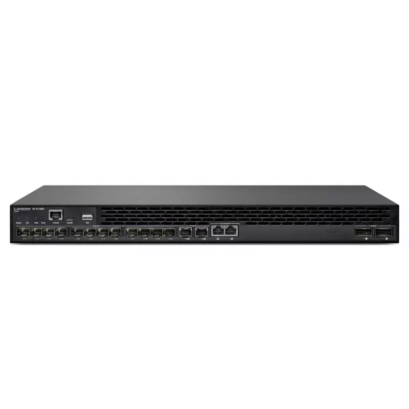 LANCOM XS-5116QF hallittava L2/L3 10G Ethernet (100/1000/10000) 1U musta