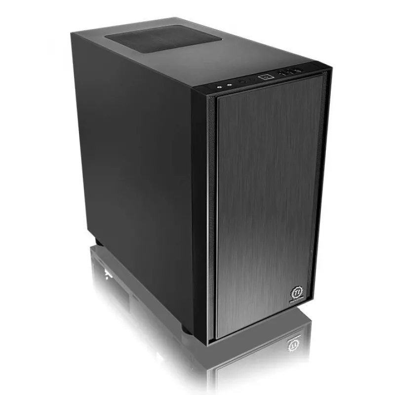Thermaltake Versa H17 micro tower musta