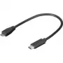 Wentronic Goobay USB 2.0 Micro-liitin (tyyppi B) > USB-C liitin kaapeli, 0,2 m - USB 2.0 HighSpeed (67895)