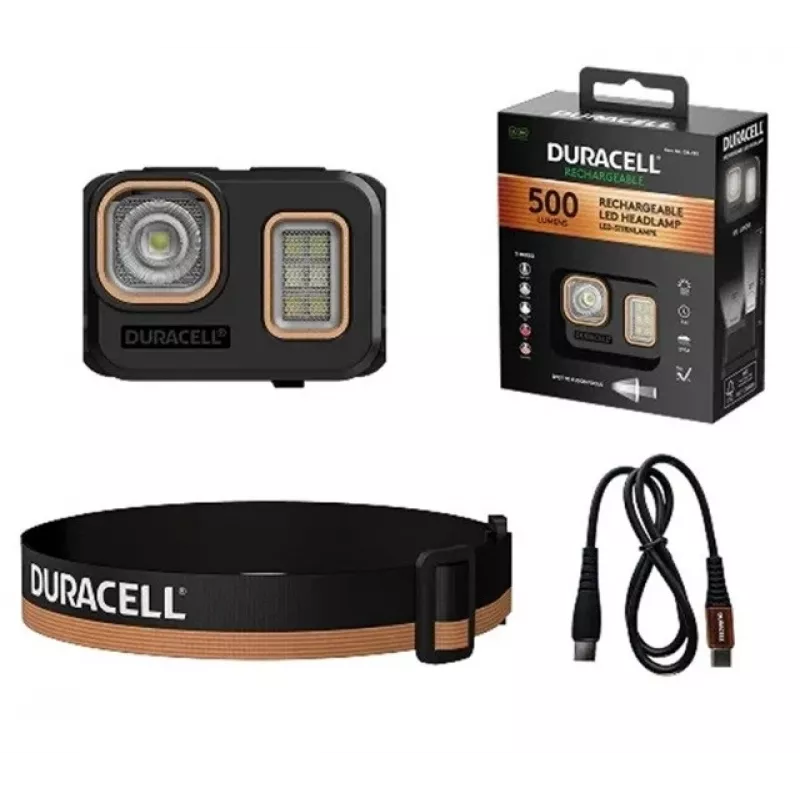 Duracell DH500R otsalamppu musta, oranssi
