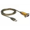 Sarjakaapeli DeLOCK 65840 USB Type-A DB-9 1,5 m musta keltainen