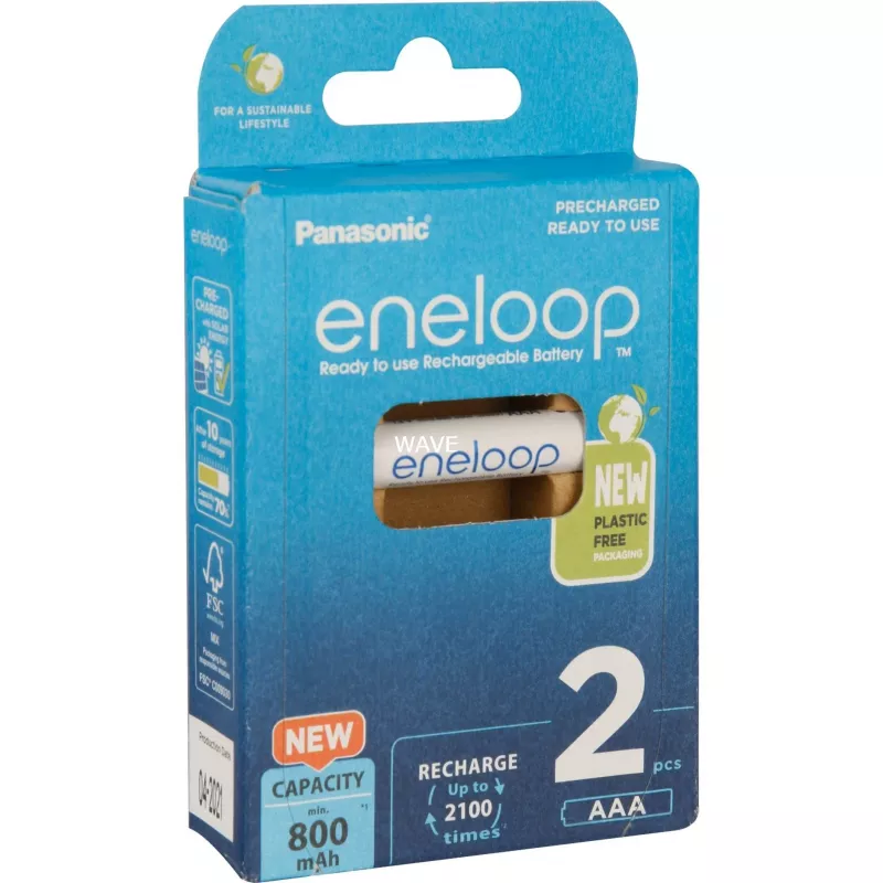 Akut PANASONIC ENELOOP AAA 800 mAh 2 kpl (BK-4MCDE/2CP)