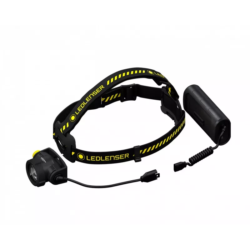 Otsalamppu Led Lenser H15R Work musta keltainen